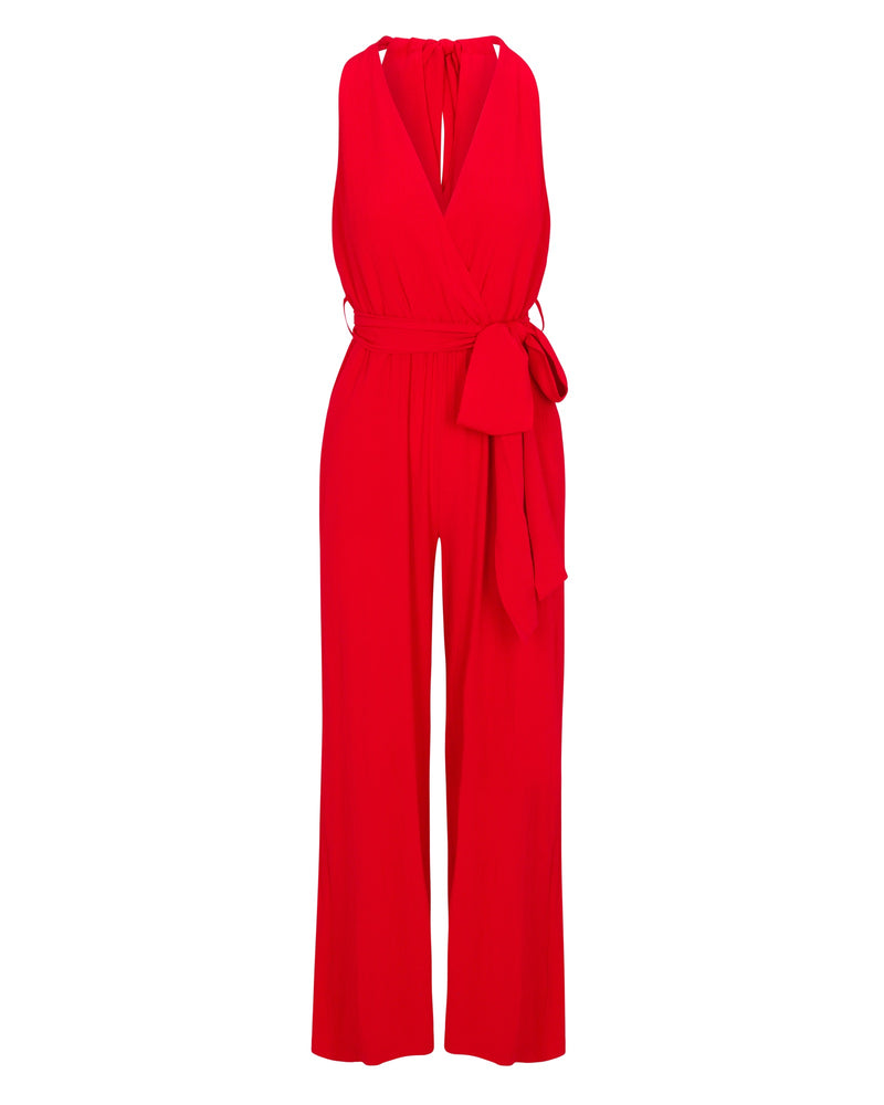Disco Jumpsuit - Cherry