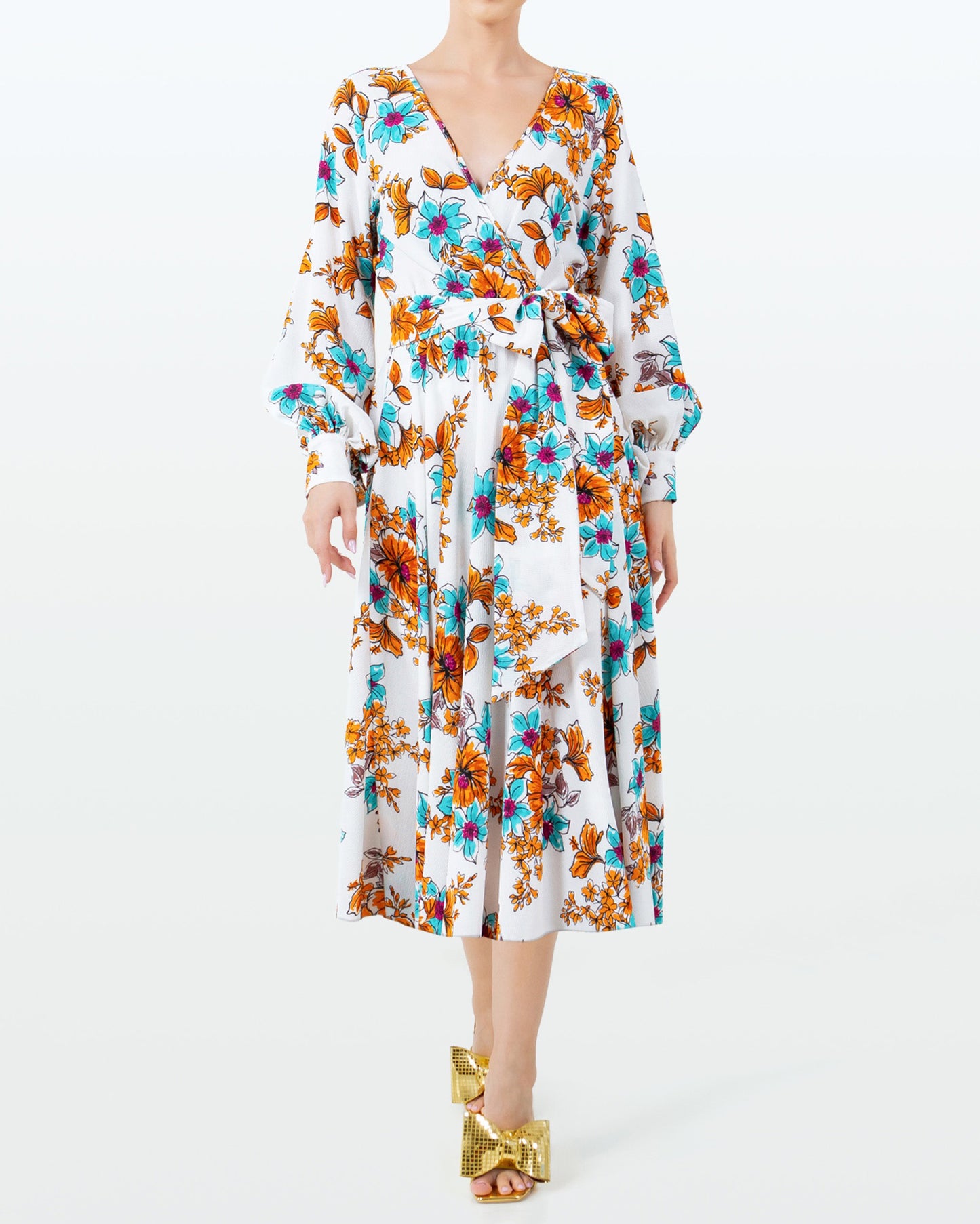 LilyPad Midi Dress - Begonia Ivory