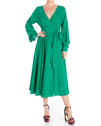 Venus Midi Dress - Emerald