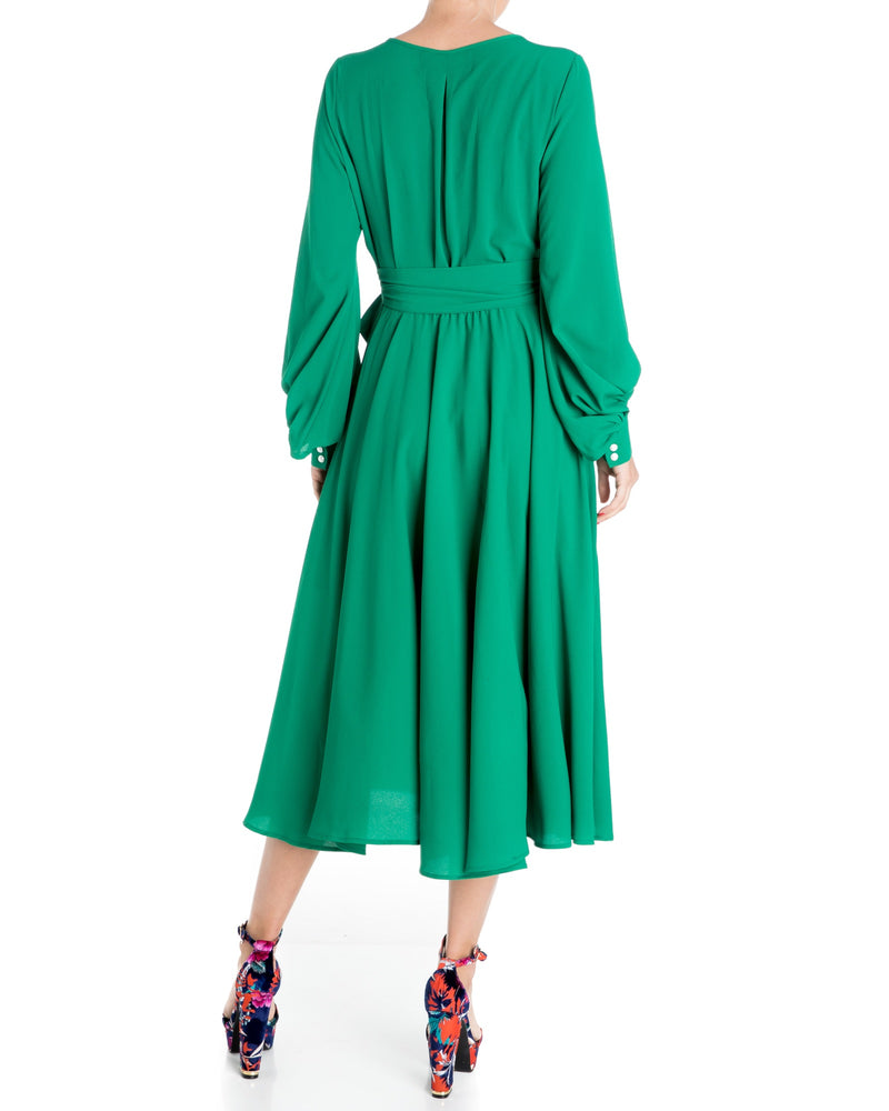Venus Midi Dress - Emerald