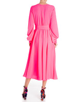 Venus Midi Dress - Neon Pink