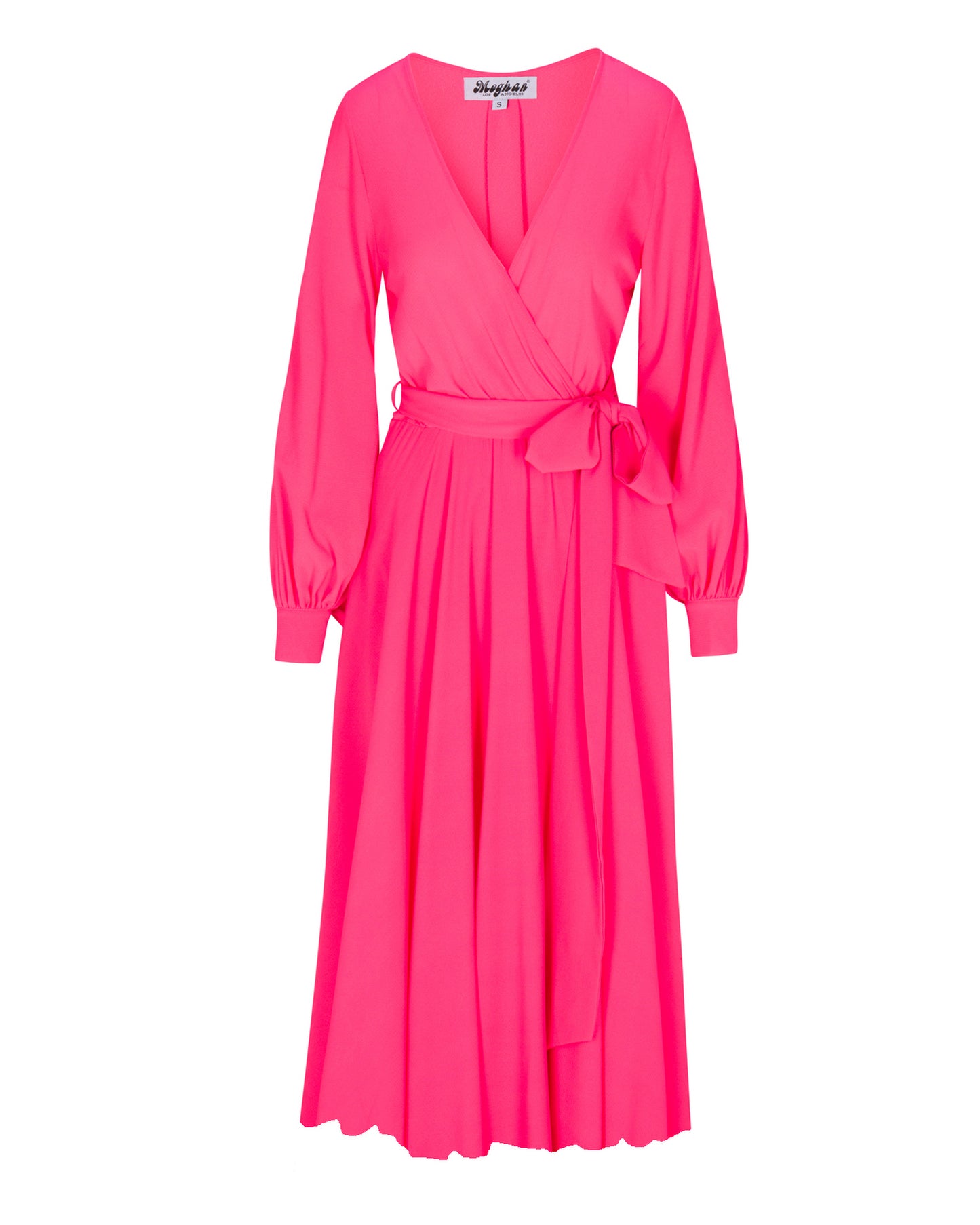 Venus Midi Dress - Neon Pink