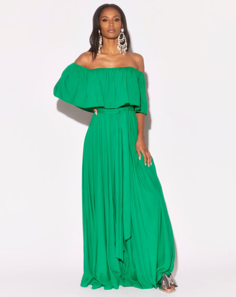 Morning Glory Maxi Dress - Emerald