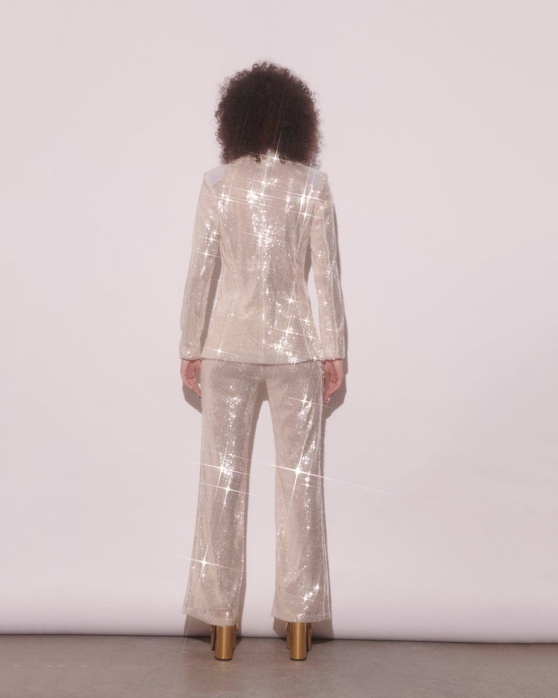 Disco Diva Sequin Suit - White