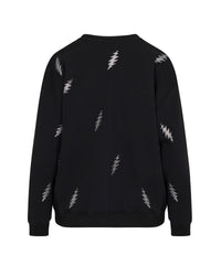 The Original Grateful Dead 13 Pt. Bolt Rhinestone Sweatshirt - Black