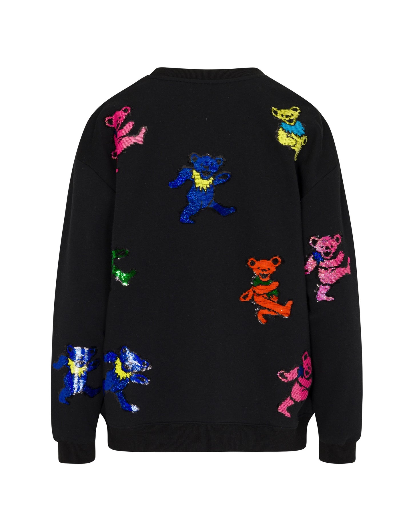 The Original Grateful Dead Dancing Bears Sequin Sweatshirt - Black