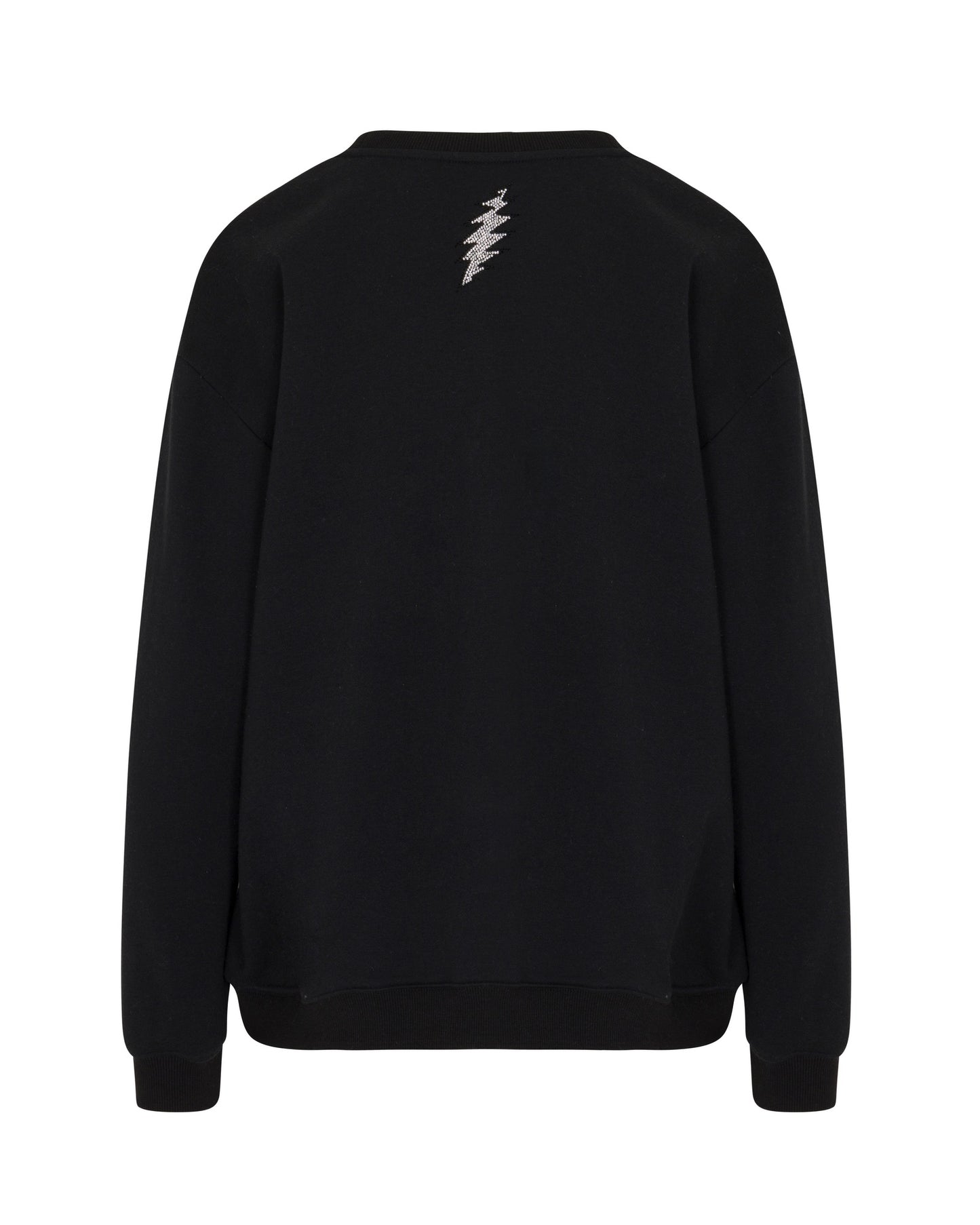 The Original Grateful Dead Rhinestone Stealie Sweatshirt - Black