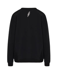 The Original Grateful Dead Rhinestone Stealie Sweatshirt - Black