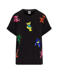 The Original Grateful Dead Dancing Bears Sequin T-Shirt - Black