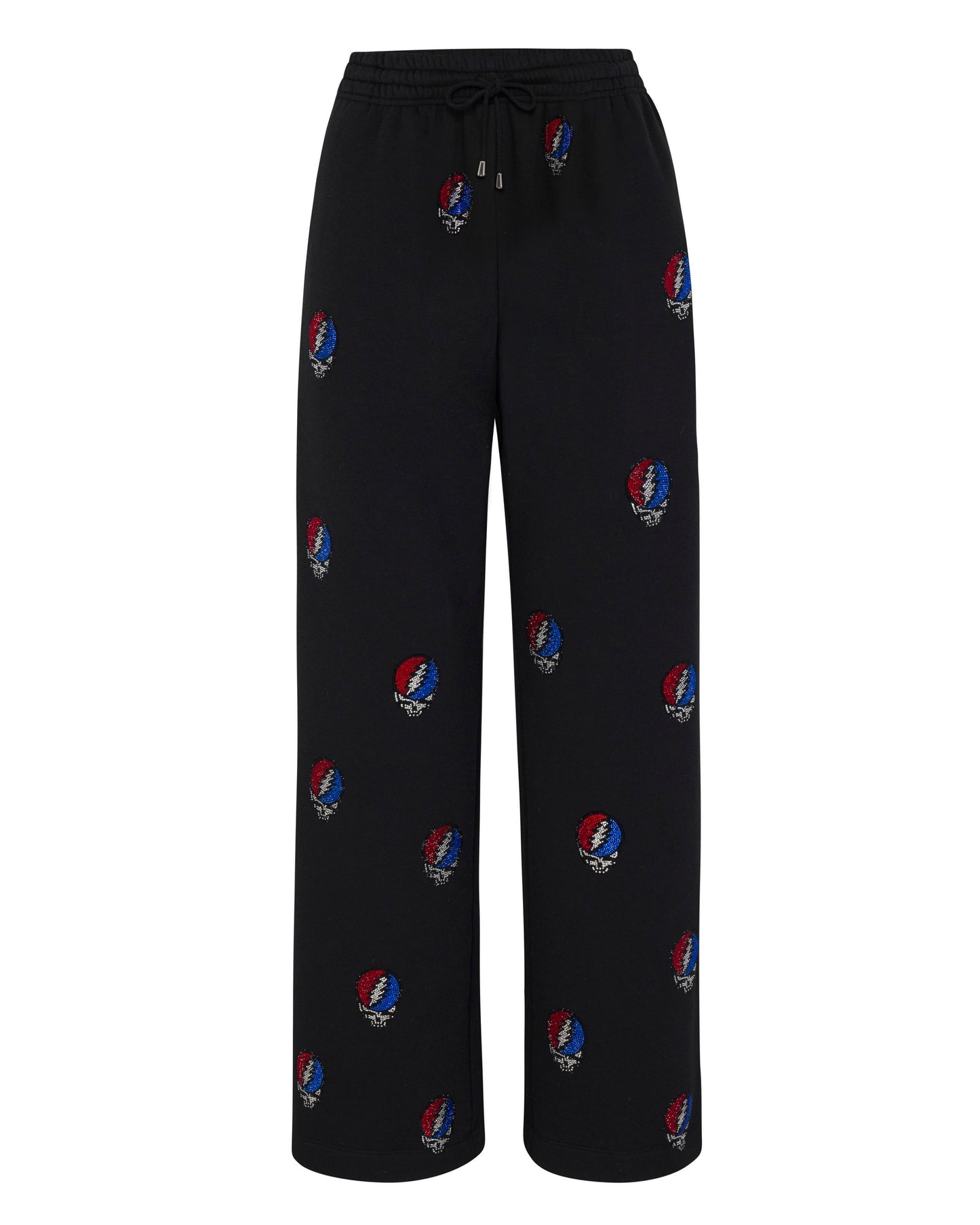 Grateful Dead Rhinestone Stealie Lounge Pant - Black