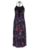 Steal Your Face Grateful Dead Maxi Halter Dress - Black Stealie