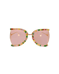 Studio 54 Disco Funglasses - Gold Multi