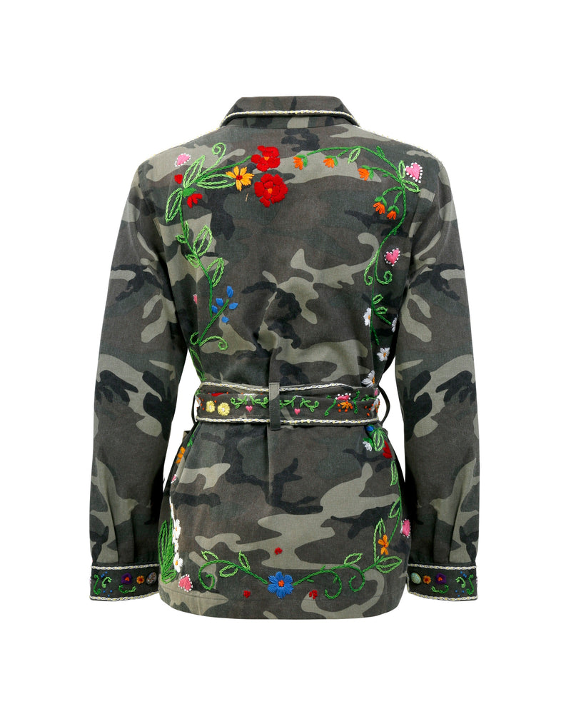 Flower Bomb Jacket - Camo