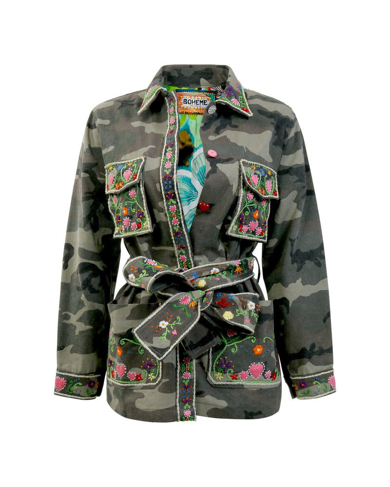 Flower Bomb Jacket - Camo
