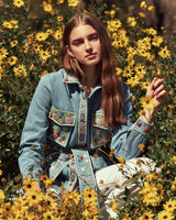 Flower Bomb Jacket - Denim