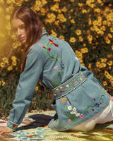 Flower Bomb Jacket - Denim