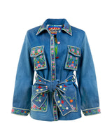 Flower Bomb Jacket - Denim