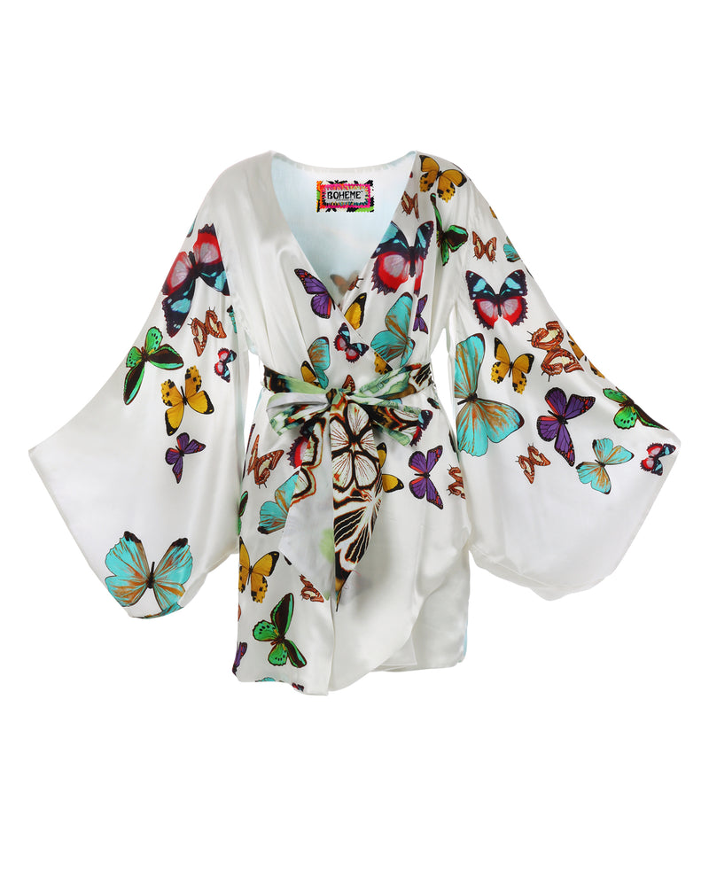 Butterfly Kimono - White