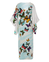 Butterfly Maxi Kimono - White