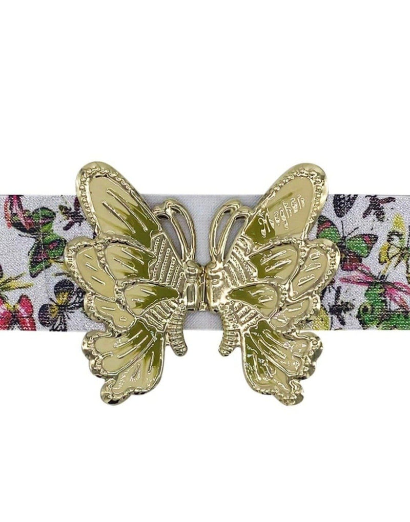 Butterfly Belt - White/Multi - Meghan Fabulous