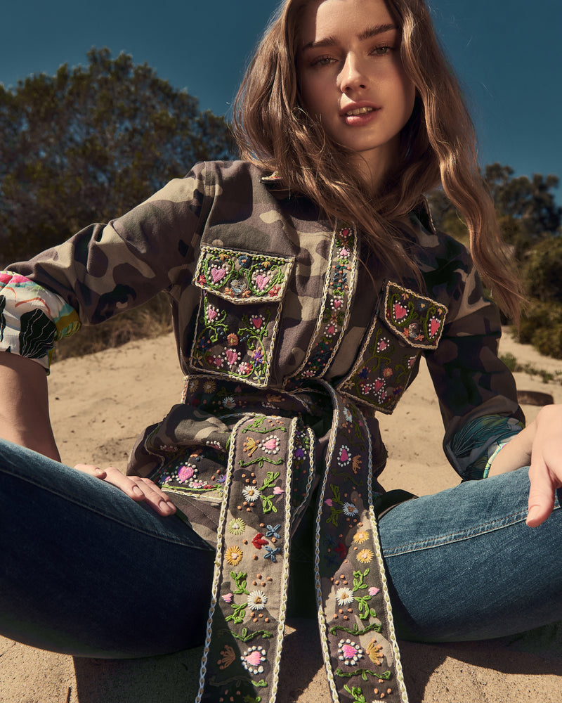 Flower Bomb Jacket - Camo