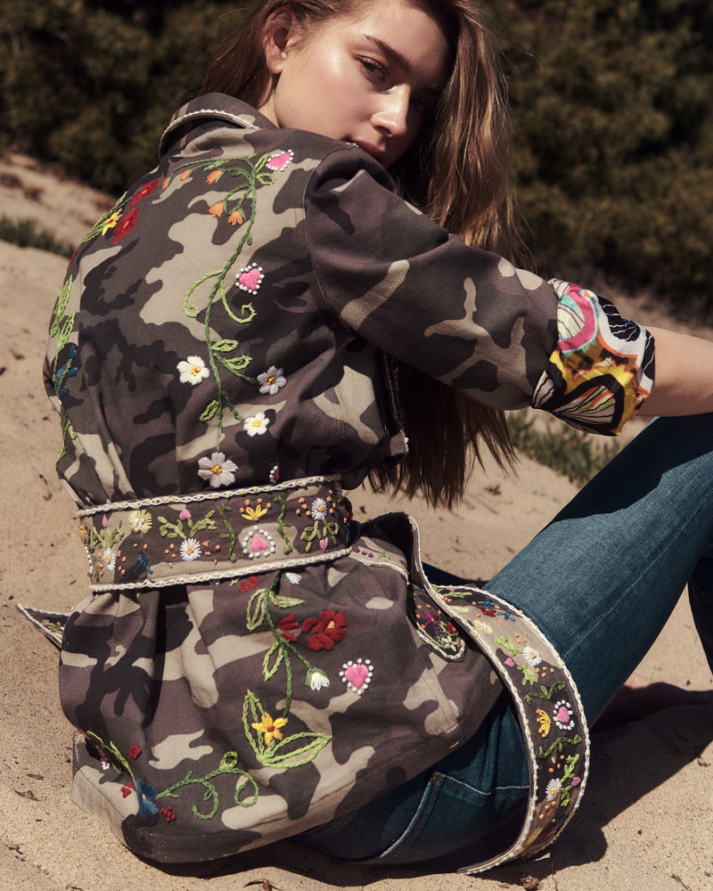 Flower Bomb Jacket - Camo