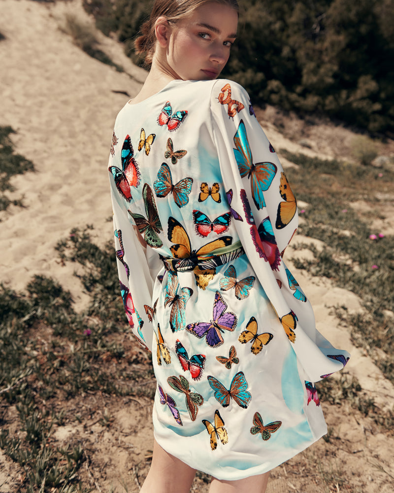 Butterfly Kimono - White