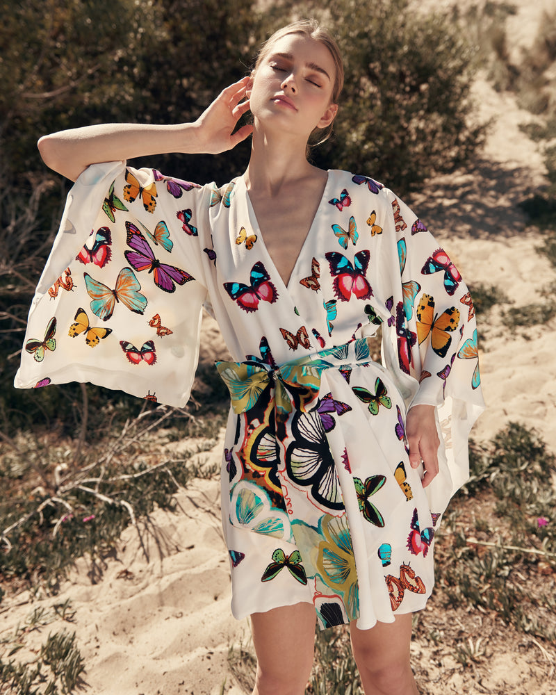 Butterfly Kimono - White