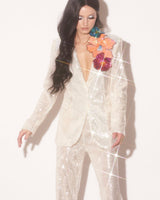 Disco Diva Sequin Suit - White