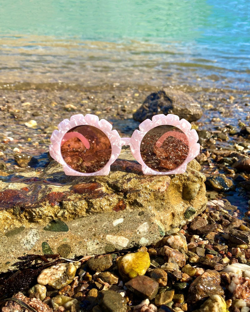 Mermaid Shell Sunglasses - Pink Pearl - Meghan Fabulous