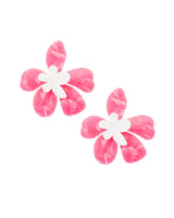 Maui Wowie Earrings - Pink / White