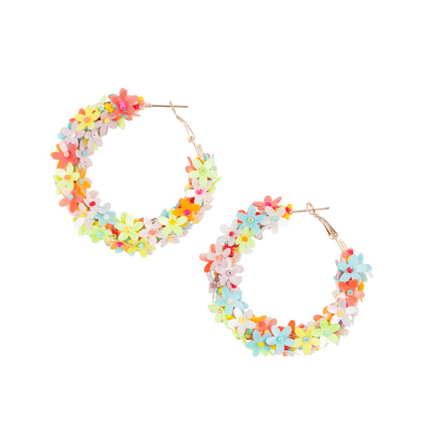 Buy UNIVERSITY TRENDZ Floral Hoop Earrings - Earrings for Women 24923994 |  Myntra