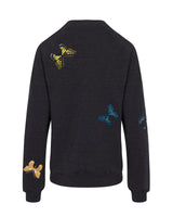 The Jitterbug Embroidered Sweatshirt Shirt - Black
