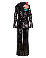 Disco Diva Sequin Suit - Black