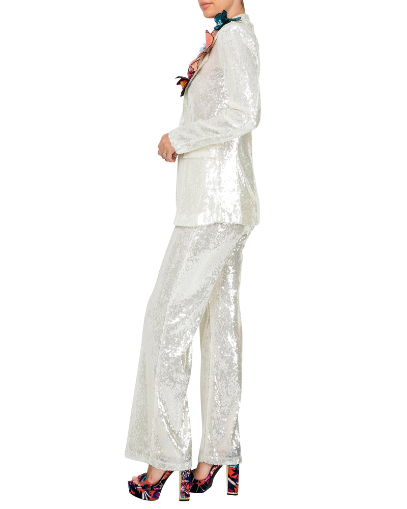 Disco Diva Sequin Suit - White