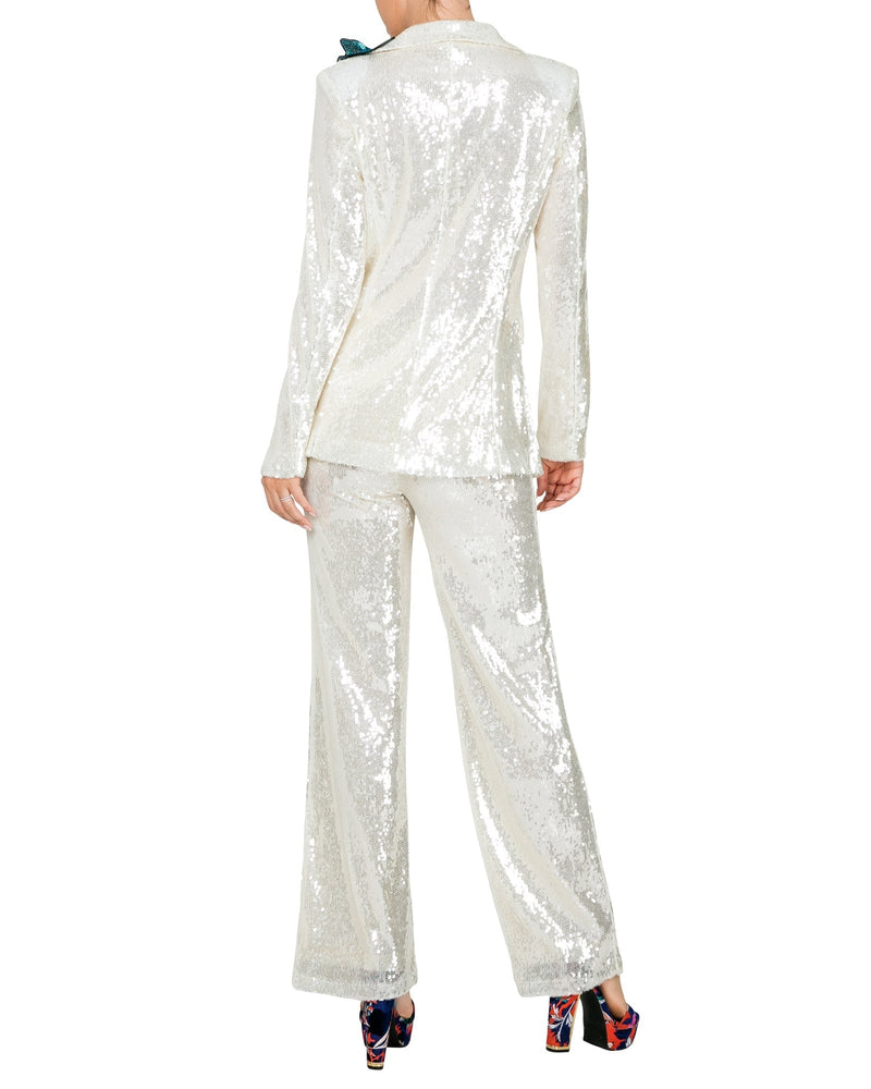 Disco Diva Sequin Suit - White