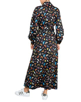 The Butterfly Shirt Maxi Dress - Black