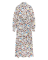 The Butterfly Shirt Maxi Dress - Ivory