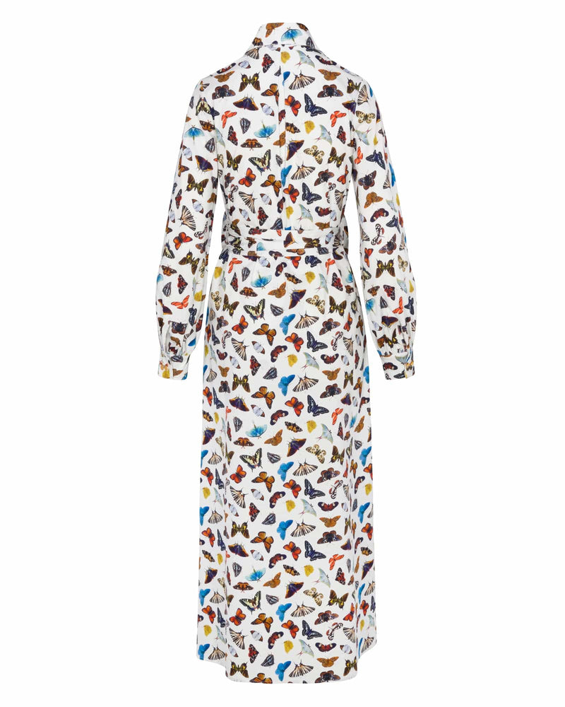 The Butterfly Shirt Maxi Dress - Ivory