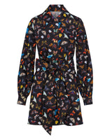 The Butterfly Shirt Dress - Black