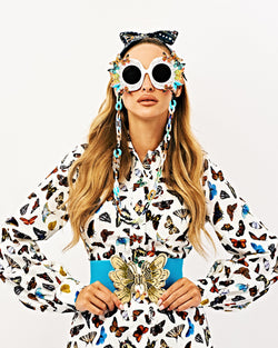 The Butterfly Shirt Dress - Ivory