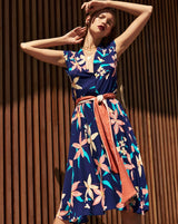 The Honeysuckle Midi Dress - Royal