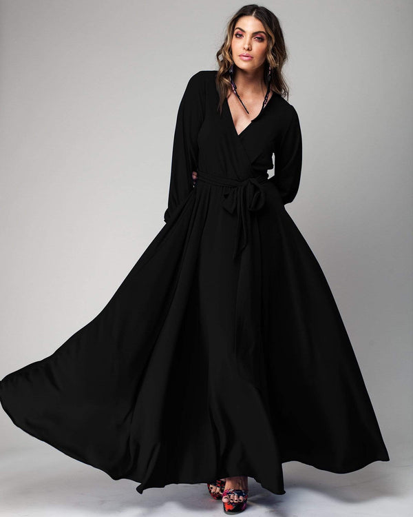 LilyPad Maxi Dress - Black - Meghan Fabulous