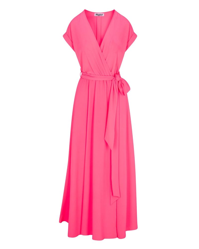 Jasmine Maxi Dress - Neon Pink