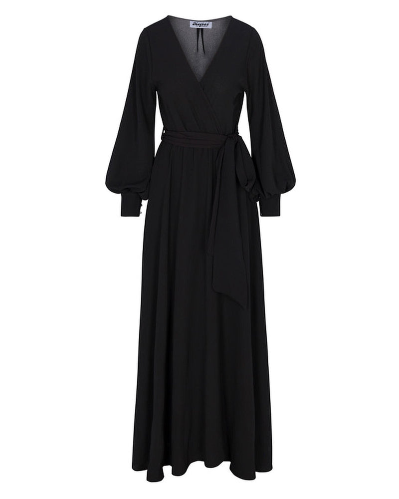 Venus black maxi dress Clearance