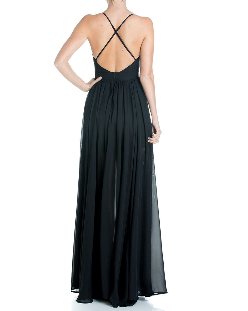 Enchanted Garden Maxi Dress - Black - Meghan Fabulous
