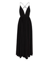 Enchanted Garden Maxi Dress - Black