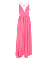 Enchanted Garden Maxi Dress - Neon Pink