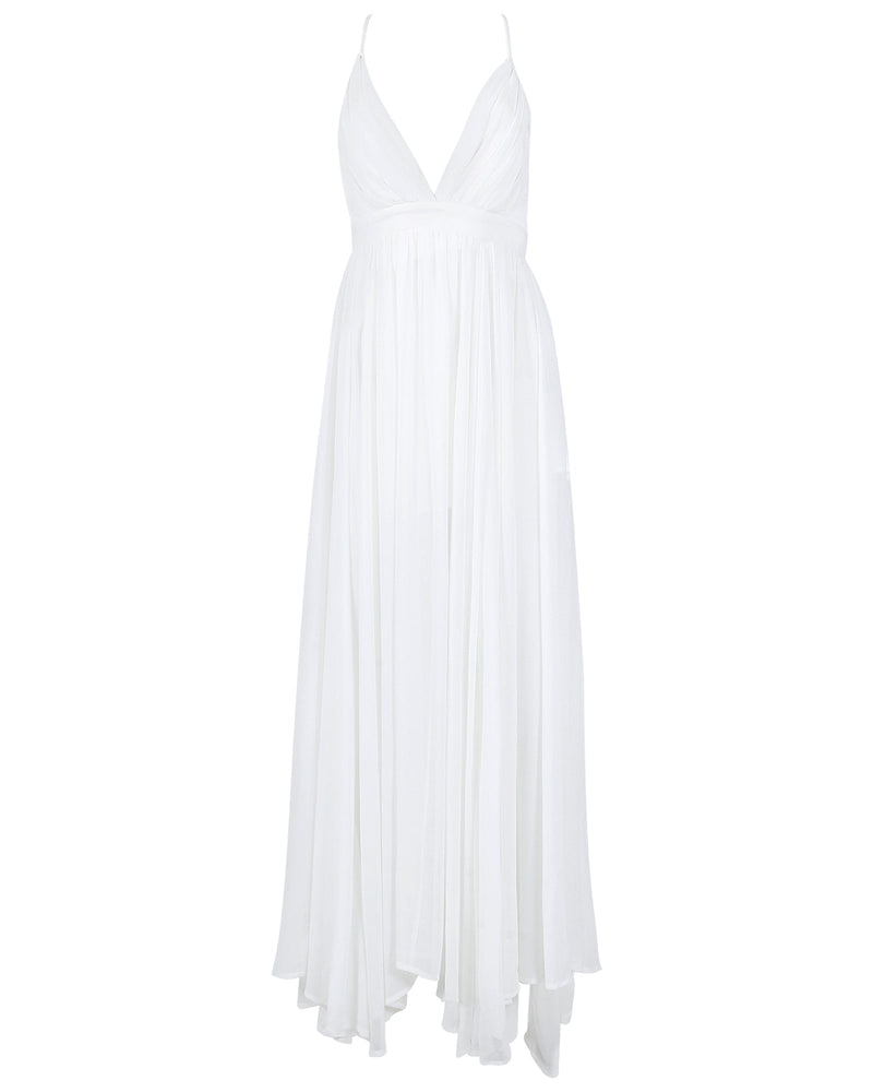 Enchanted Garden Maxi Dress - White