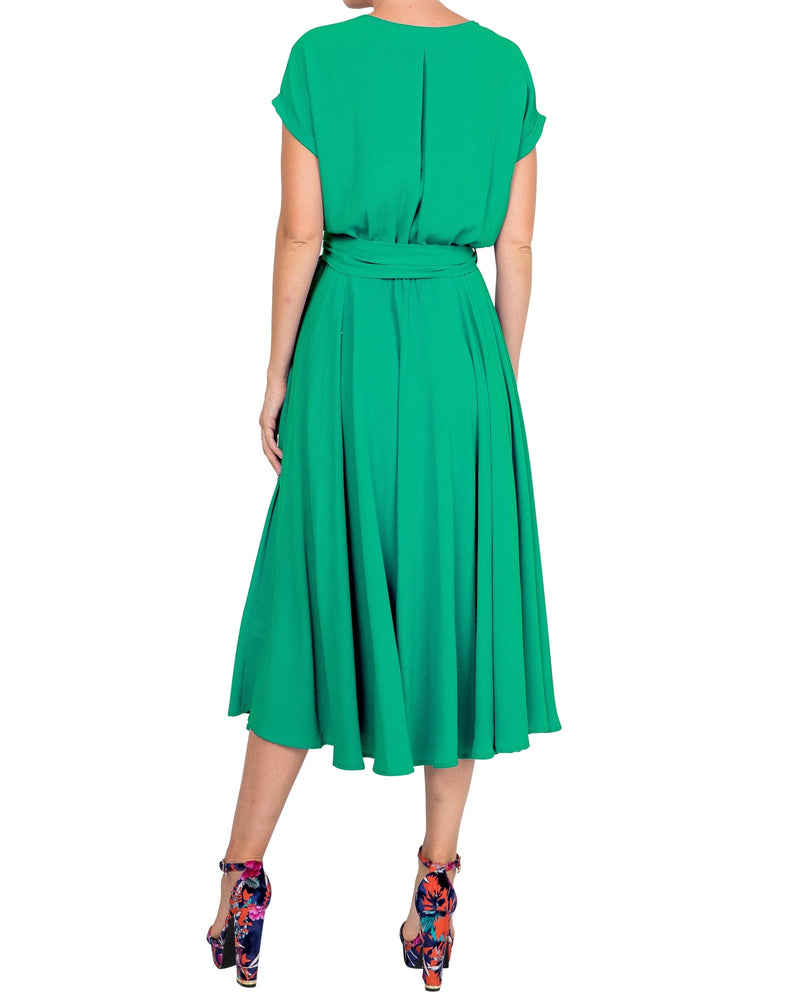 Jasmine Midi Dress - Emerald
